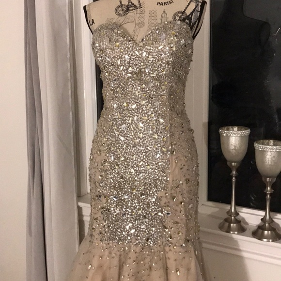 SOLD Terani Couture mermaid gown - Picture 2 of 5
